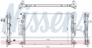 Radiators, Motora dzesēšanas sistēma NISSENS 606387 1