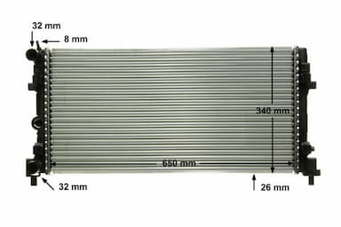 Radiators, Motora dzesēšanas sistēma MAHLE CR 1096 000P 10