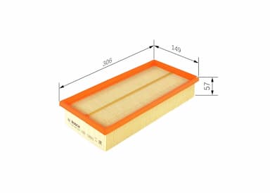 Gaisa filtrs BOSCH F 026 400 450 5