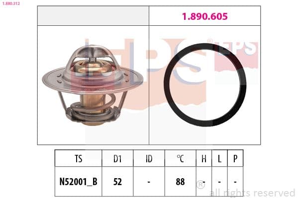 Termostats, Dzesēšanas šķidrums EPS 1.880.312 1