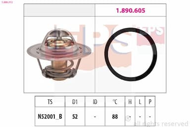 Termostats, Dzesēšanas šķidrums EPS 1.880.312 1