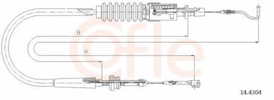 Akseleratora trose COFLE 92.14.4304 1