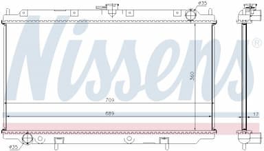 Radiators, Motora dzesēšanas sistēma NISSENS 62927A 6