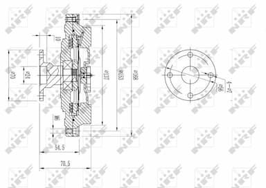 Sajūgs, Radiatora ventilators NRF 49608 5