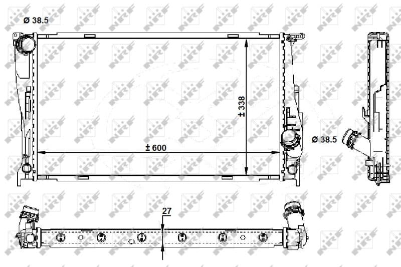 Radiators, Motora dzesēšanas sistēma NRF 59210 1