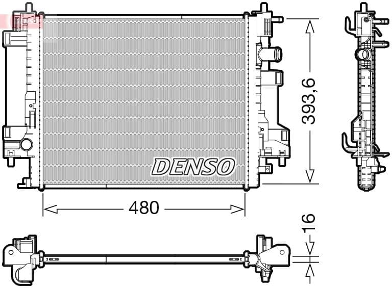 Radiators, Motora dzesēšanas sistēma DENSO DRM23117 1