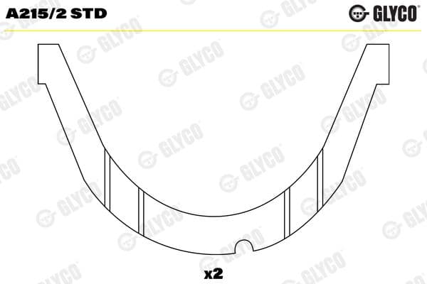 Distancpaplāksne, Kloķvārpsta GLYCO A215/2 STD 1