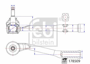 Stūres šķērsstiepņa uzgalis FEBI BILSTEIN 178509 3