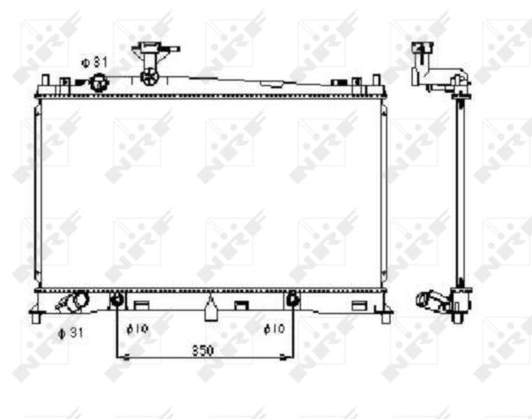 Radiators, Motora dzesēšanas sistēma NRF 53410 1