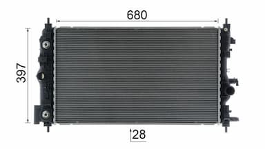 Radiators, Motora dzesēšanas sistēma MAHLE CR 2591 000P 11