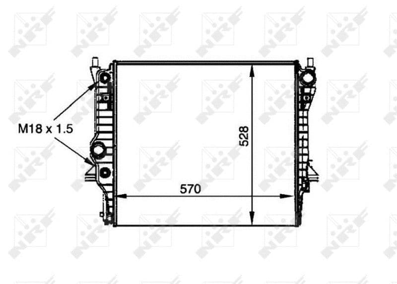 Radiators, Motora dzesēšanas sistēma NRF 53805 1