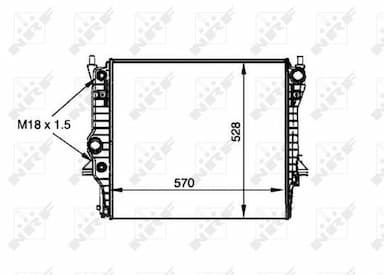 Radiators, Motora dzesēšanas sistēma NRF 53805 1