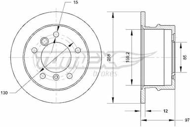 Bremžu diski TOMEX Brakes TX 70-90 1