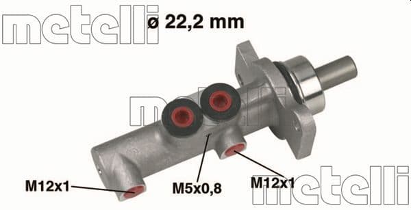 Galvenais bremžu cilindrs METELLI 05-0423 1