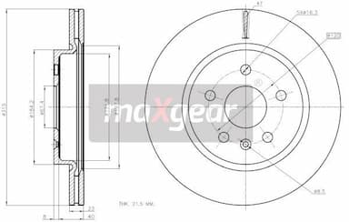 Bremžu diski MAXGEAR 19-2368MAX 1