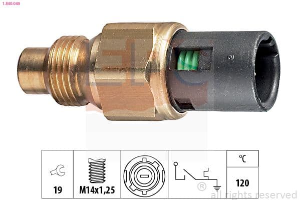 Termoslēdzis, Dzesēšanas škidruma brīdinājuma spuldze EPS 1.840.048 1