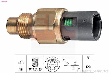 Termoslēdzis, Dzesēšanas škidruma brīdinājuma spuldze EPS 1.840.048 1