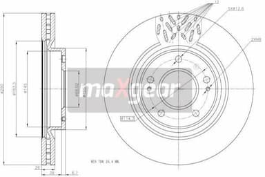 Bremžu diski MAXGEAR 19-2393 1