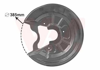 Dubļu sargs, Bremžu disks VAN WEZEL 7623374 1