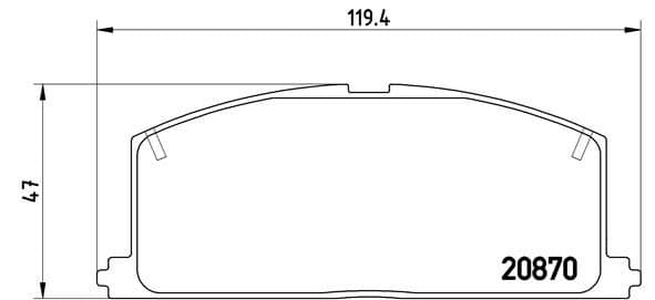 Bremžu uzliku kompl., Disku bremzes BREMBO P 83 011 1