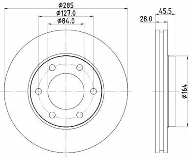 Bremžu diski HELLA 8DD 355 108-531 4