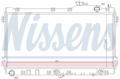 Radiators, Motora dzesēšanas sistēma NISSENS 62447 5