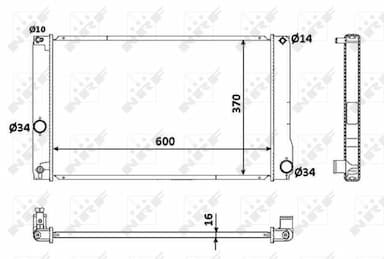 Radiators, Motora dzesēšanas sistēma NRF 53926 5