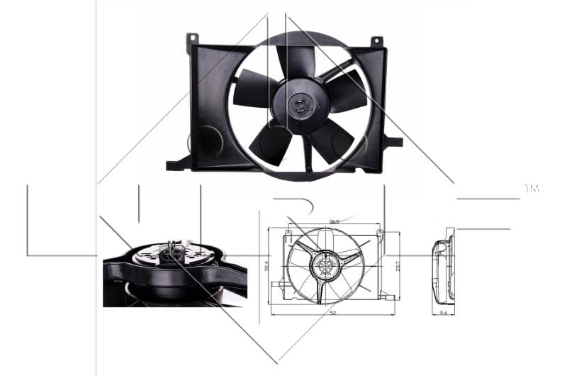 Ventilators, Motora dzesēšanas sistēma NRF 47009 1