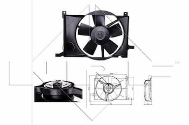 Ventilators, Motora dzesēšanas sistēma NRF 47009 1