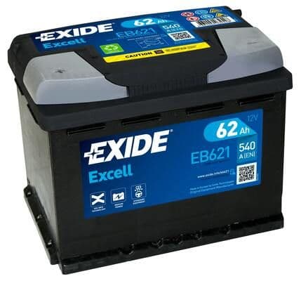 Startera akumulatoru baterija EXIDE EB621 1