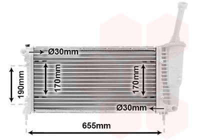 Radiators, Motora dzesēšanas sistēma VAN WEZEL 17002308 1