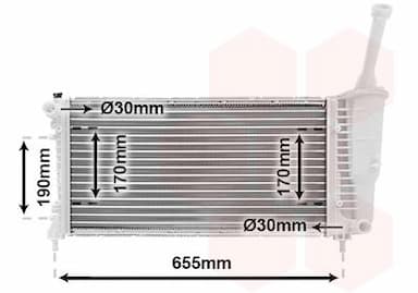 Radiators, Motora dzesēšanas sistēma VAN WEZEL 17002308 1