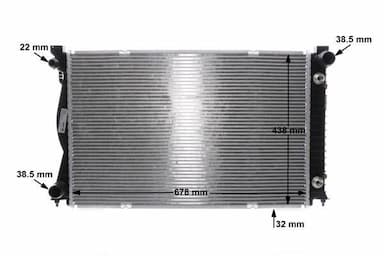 Radiators, Motora dzesēšanas sistēma MAHLE CR 842 000S 12