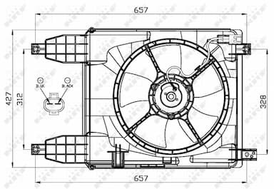 Ventilators, Motora dzesēšanas sistēma NRF 47537 3