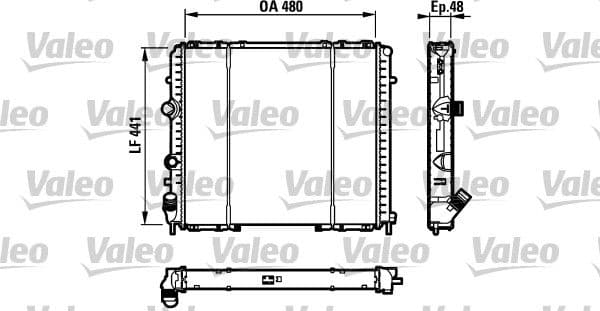 Radiators, Motora dzesēšanas sistēma VALEO 732072 1