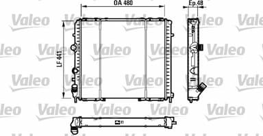 Radiators, Motora dzesēšanas sistēma VALEO 732072 1