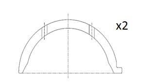 Distancpaplāksne, Kloķvārpsta FAI AutoParts BT3014-STD 1