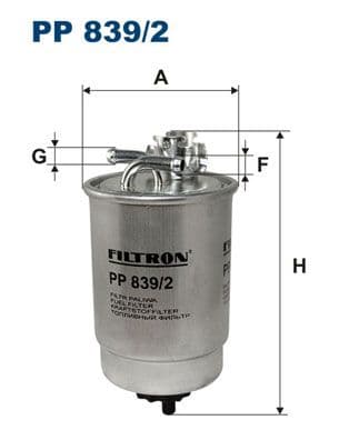 Degvielas filtrs FILTRON PP 839/2 1