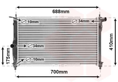 Radiators, Motora dzesēšanas sistēma VAN WEZEL 81002014 1