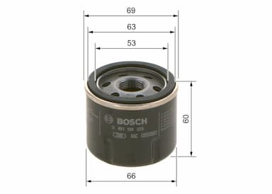 Eļļas filtrs BOSCH 0 451 104 025 5