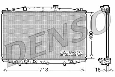 Radiators, Motora dzesēšanas sistēma DENSO DRM40024 1