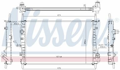 Radiators, Motora dzesēšanas sistēma NISSENS 62023A 6