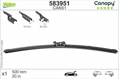 Stikla tīrītāja slotiņa VALEO 583951 1