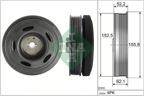 Piedziņas skriemelis, Kloķvārpsta Schaeffler INA 544 0515 10 1