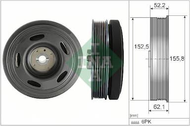 Piedziņas skriemelis, Kloķvārpsta Schaeffler INA 544 0515 10 1