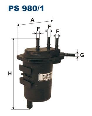 Degvielas filtrs FILTRON PS 980/1 1