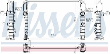 Radiators, Motora dzesēšanas sistēma NISSENS 62797A 6