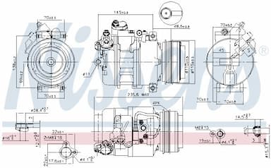 Kompresors, Gaisa kond. sistēma NISSENS 89080 5