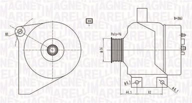 Ģenerators MAGNETI MARELLI 063731861010 1