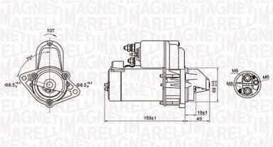 Starteris MAGNETI MARELLI 063721257010 1